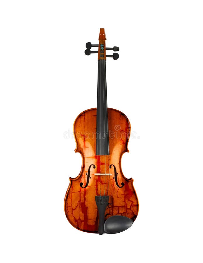 Violín del Grunge aislado en blanco fotografía de archivo libre de regalías Violín del Grunge aislado en blanco fotografía de archivo libre de regalías