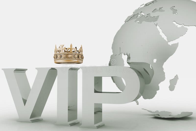 VIP abbreviation with a crown