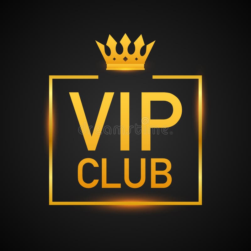 Vip Club Label on Black Background Stock Vector - Illustration of fashion,  exclusive: 121644729