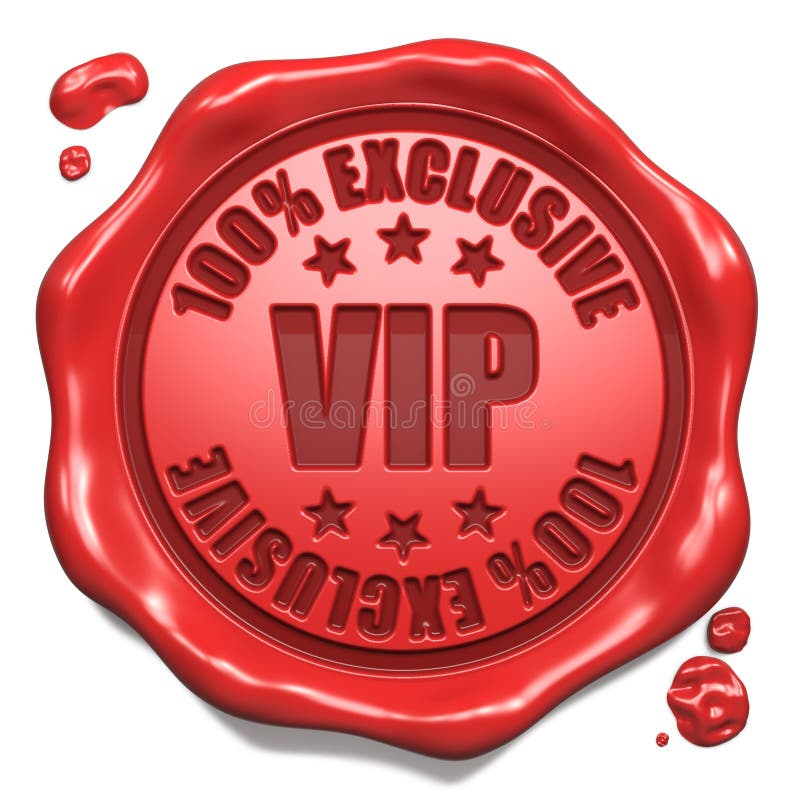 VIP Exclusive - Stamp on Red Wax Seal.