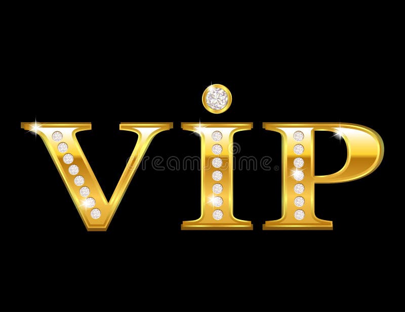 Vip gouden kaart royalty-vrije illustratie Vip gouden kaart royalty-vrije illustratie