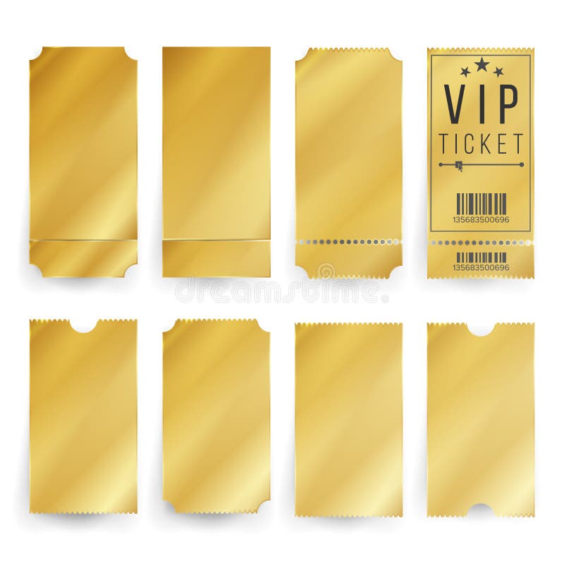 Vip-Karten-Schablonen-Vektor Leere goldene Karten und Kupon-freier Raum Getrennte Abbildung lizenzfreie abbildung Vip-Karten-Schablonen-Vektor Leere goldene Karten und Kupon-freier Raum Getrennte Abbildung lizenzfreie abbildung