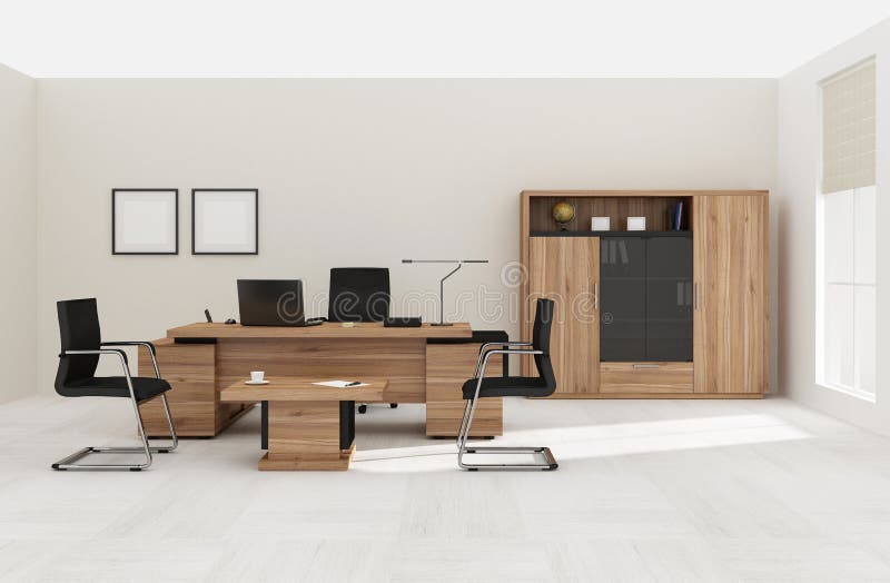 VIP Office Furniture 3D Rendering Stock Illustration - Illustration of  table, chair: 98441726