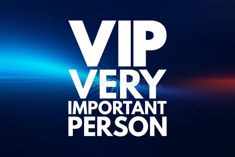 VIP - Very Important Person Acronym Stock Illustration