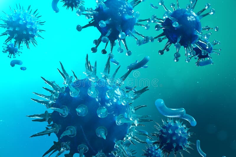 Viral hepatitis infection causing chronic liver disease. Hepatitis viruses. Influenza Virus H1N1. Swine Flu, cell infect