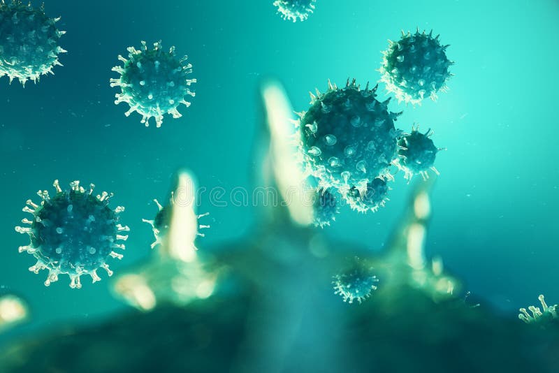 Viral hepatitis infection causing chronic liver disease. Hepatitis viruses. Influenza Virus H1N1. Swine Flu, cell infect