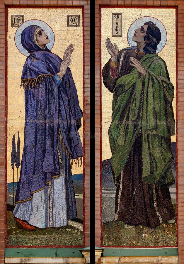 Virgen Maria y Bautista de Juan imagenes de archivo Virgen Maria y Bautista de Juan imagenes de archivo