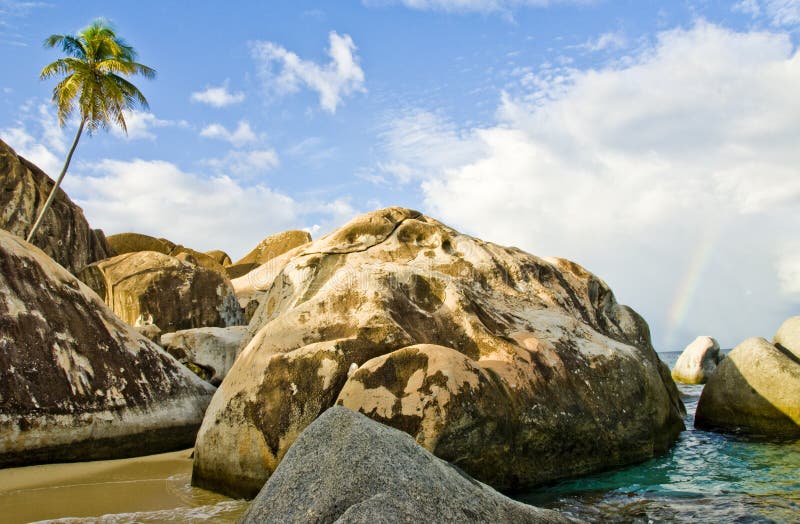 Virgin Gorda beach area denominata le terme in città spagnola.