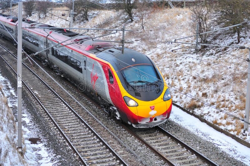 Virgin High Speed Train royalty free stock images