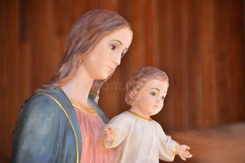 Virgin Mary con Jesus fotografie stock Virgin Mary con Jesus fotografie stock