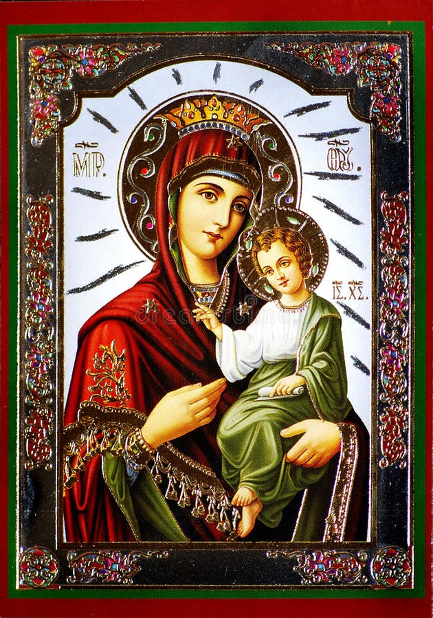 Virgin Mary with Jesus icon