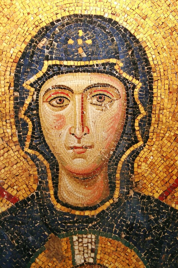 Virgin Mary mosaic at Hagia Sophia