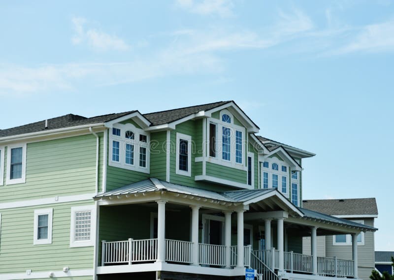 Virginia Beach Eastern Shore Oceanfront Home Stock Photo Image of