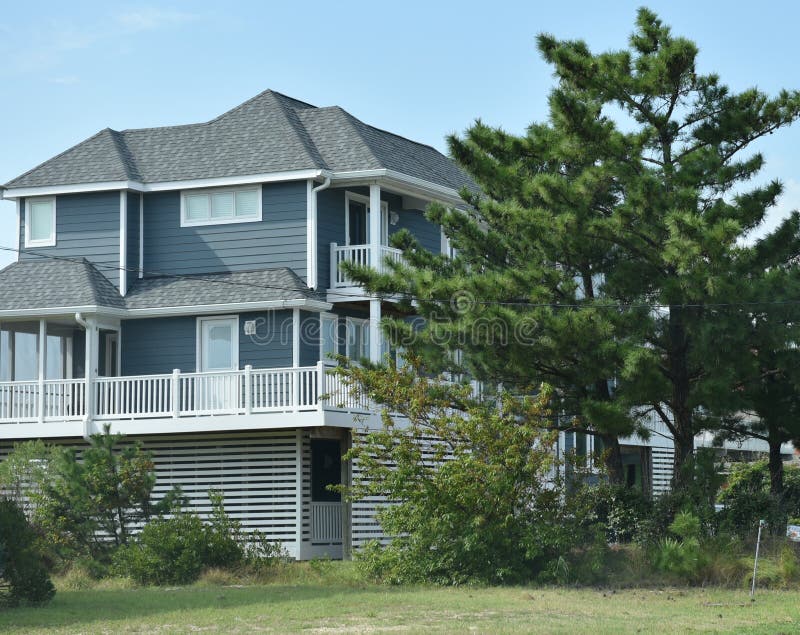 Virginia Beach Eastern Shore Oceanfront Home Stock Image Image of