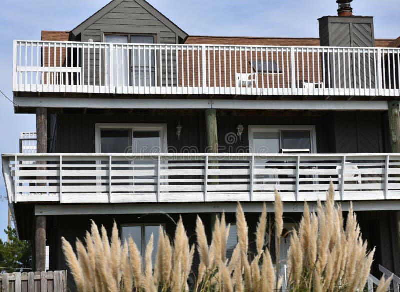 Virginia Beach Eastern Shore Oceanfront Home Stock Photo Image of