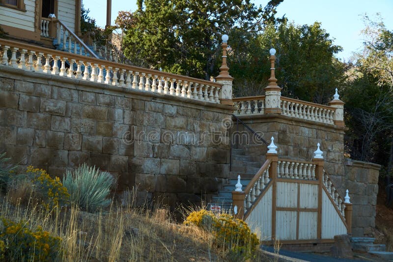Virginia City, Nevada Home stock photo. Image of pavement 161561684