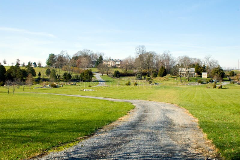 Virginia Country Property. Beautiful residential property in the Northern Shenandoah Valley of Virginia USA stock photos Virginia Country Property. Beautiful residential property in the Northern Shenandoah Valley of Virginia USA stock photos