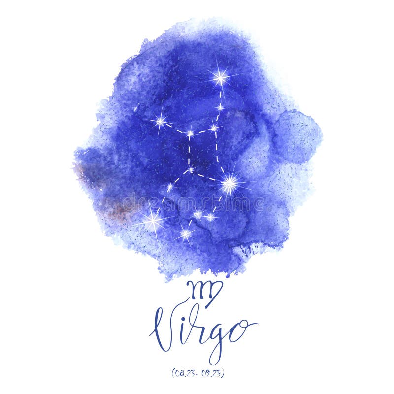 Virgo de la muestra de la astrología stock de ilustración Virgo de la muestra de la astrología stock de ilustración