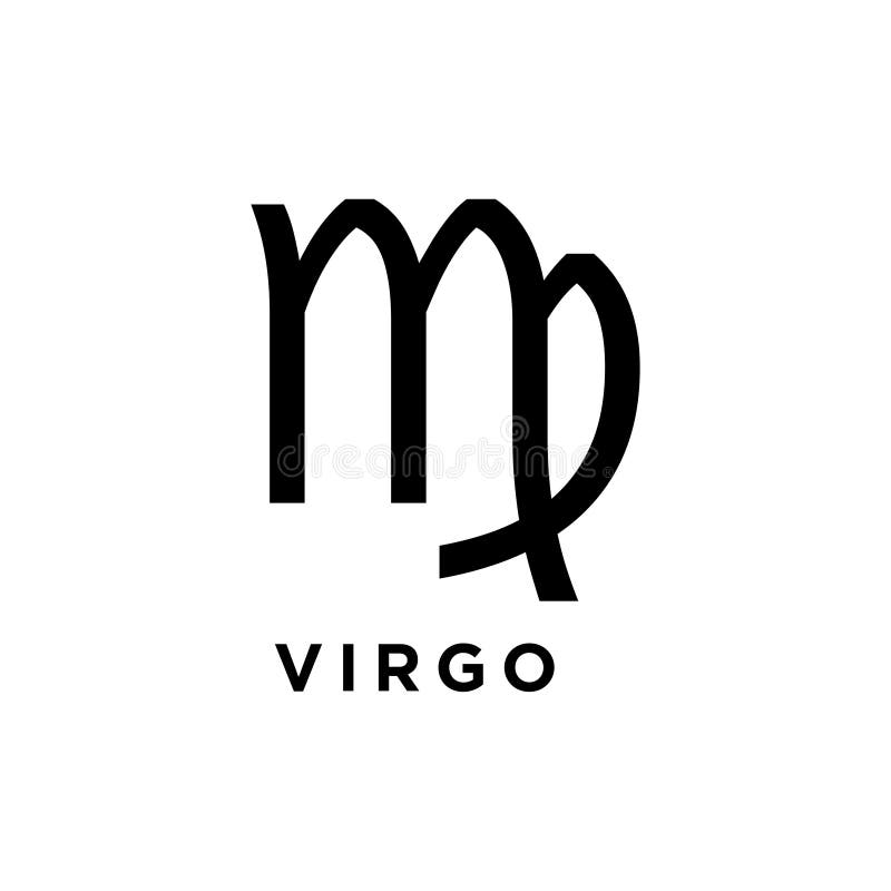 Virgo Icon. Thin Linear Virgo Outline Icon Isolated on White Background ...