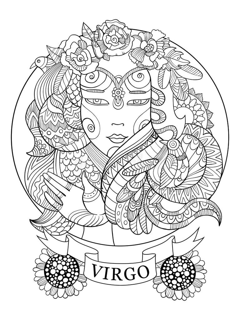 Virgo Sign Tribal Stock Illustrations – 156 Virgo Sign Tribal Stock ...
