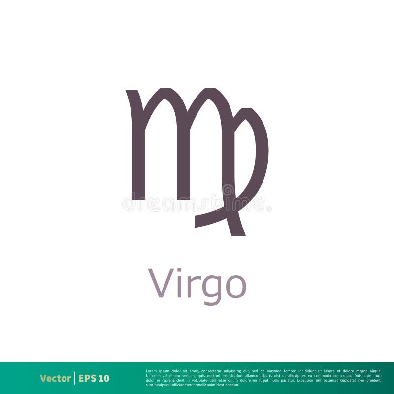 Virgo - Zodiac Sign Icon Vector Logo Template Illustration Design ...