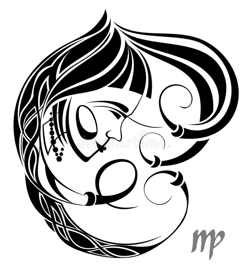 virgo zodiac vector sign tattoo design 21812735