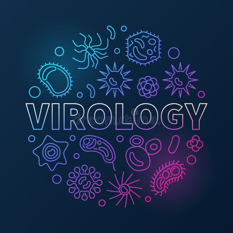 Virology Or Microbiology Illustration Stock Vector Illustration of