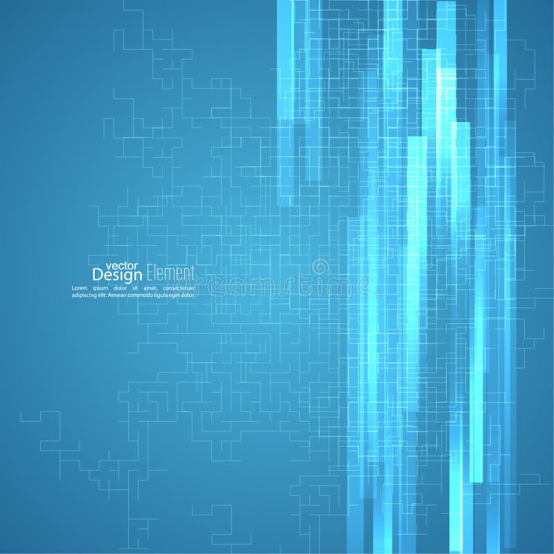 Virtual abstract background vector illustration