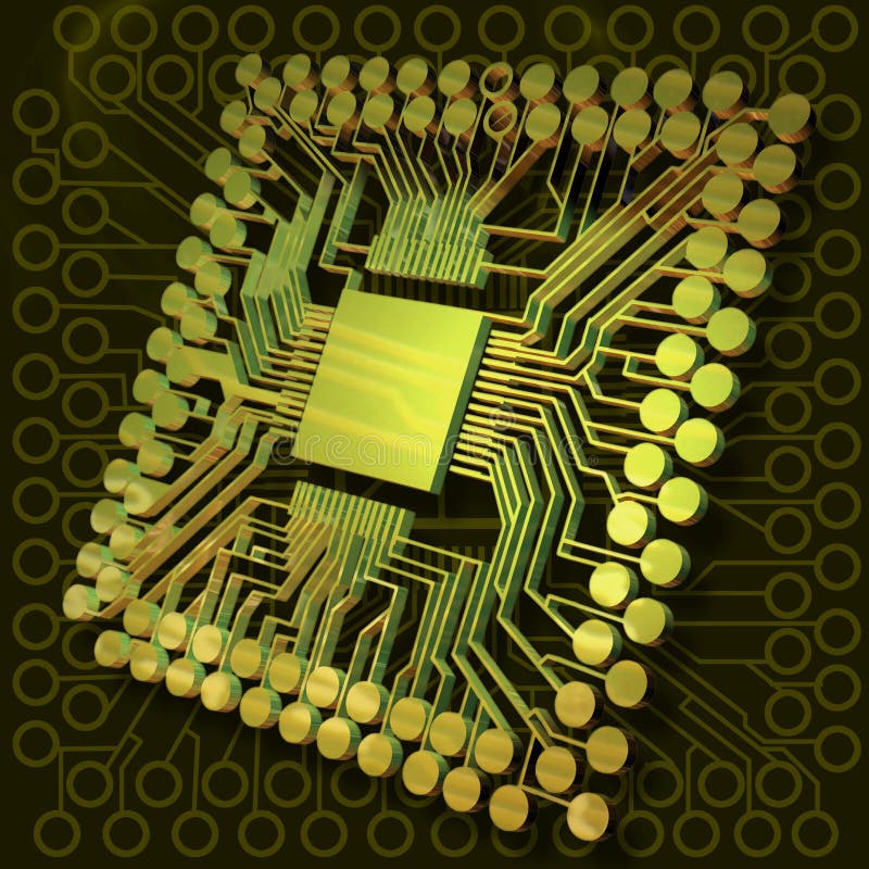 Virtual Brain Power II vector illustration