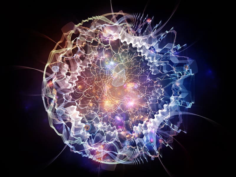 Virtual Energy Processing stock illustration. Illustration of isolated