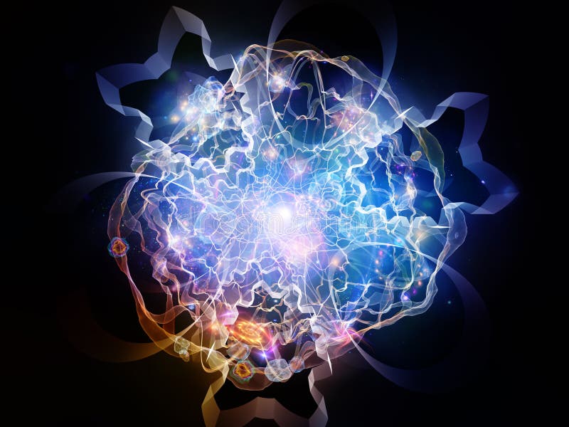 Virtual Energy Processing stock illustration. Illustration of isolated