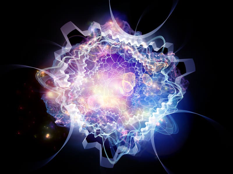 Virtual Energy Processing stock illustration. Illustration of isolated