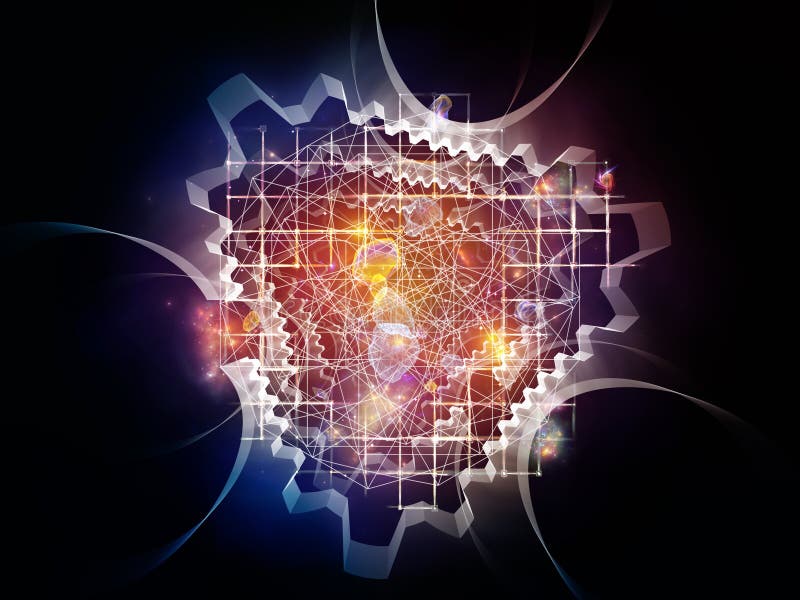 Virtual Energy Processing stock illustration. Illustration of isolated