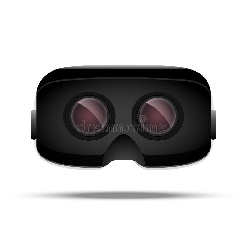 Virtual Reality 3d Concept Device. Digital Electronic Entertainment. VR Glass Stock Vector