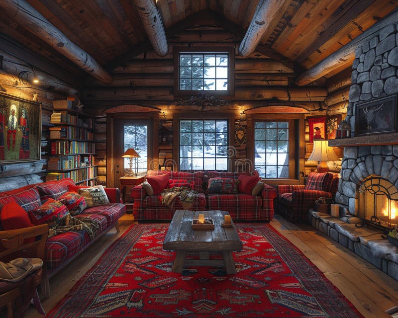 A virtual reality experience of a cozy royalty free stock photo