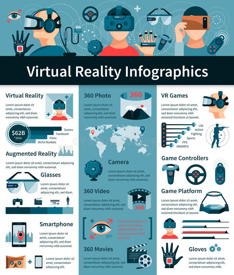 Online games infographics Royalty Free Vector Image
