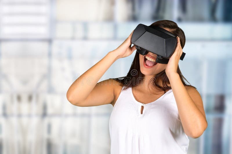 Virtual Reality Glasses stock photo. Image of technology 73556224