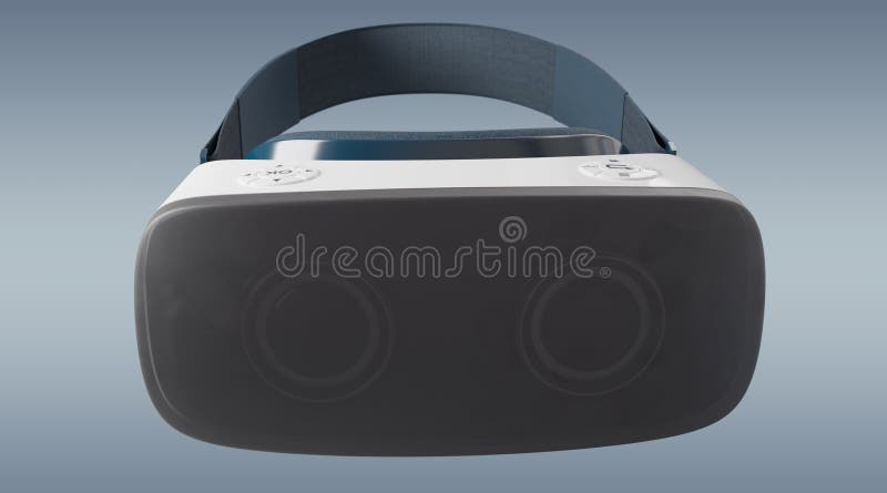 Virtual reality glasses technology illustration 3D rendering stock illustration
