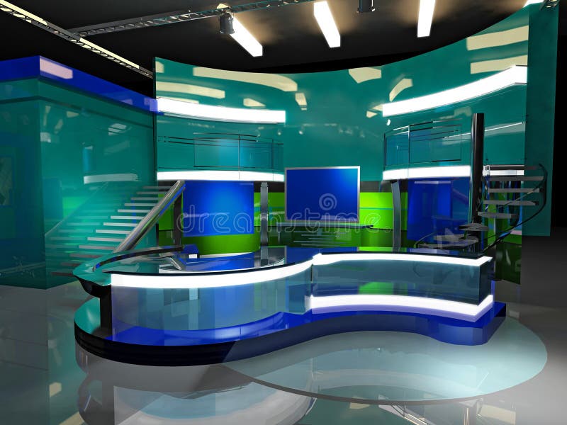 Virtual set news