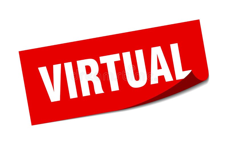 Virtual Label. Virtual Isolated Seal. Sticker. Sign Stock Vector