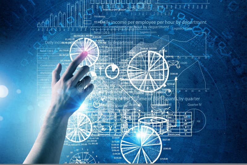 Virtual technologies stock photography