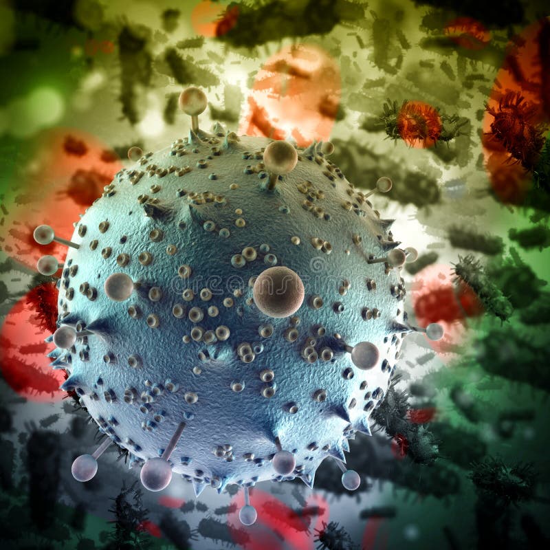 Abstract virus close up background. Abstract virus close up background