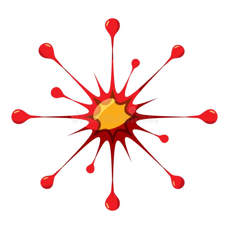 Virus or bacteria icon, isometric 3d style vector illustration