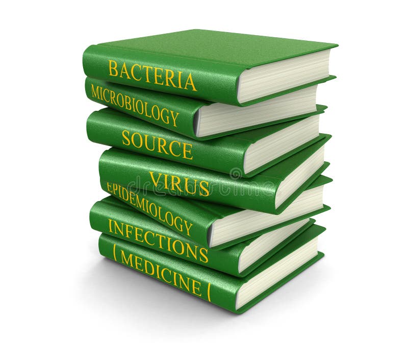 Virus books related royalty free illustration