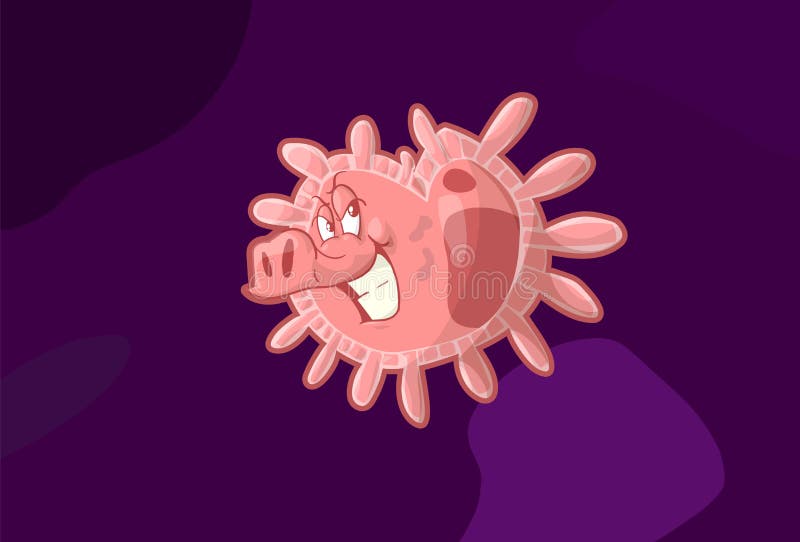 Virus de la gripe de los cerdos H1N1 libre illustration Virus de la gripe de los cerdos H1N1 libre illustration