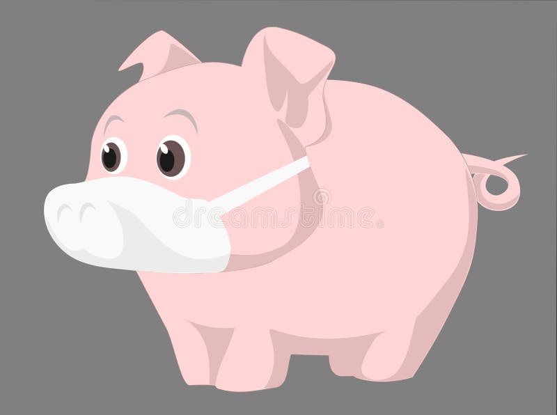 Not mash, danger virus protection pig, epidemic healthcare. Not mash, danger virus protection pig, epidemic healthcare