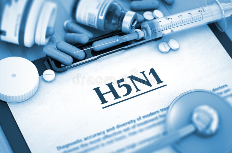 Virus H5N1 Concept MÉDICAL photos stock Virus H5N1 Concept MÉDICAL photos stock
