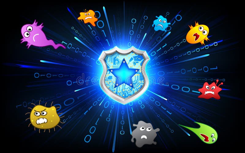 Virus Protection royalty free illustration Virus Protection royalty free illustration