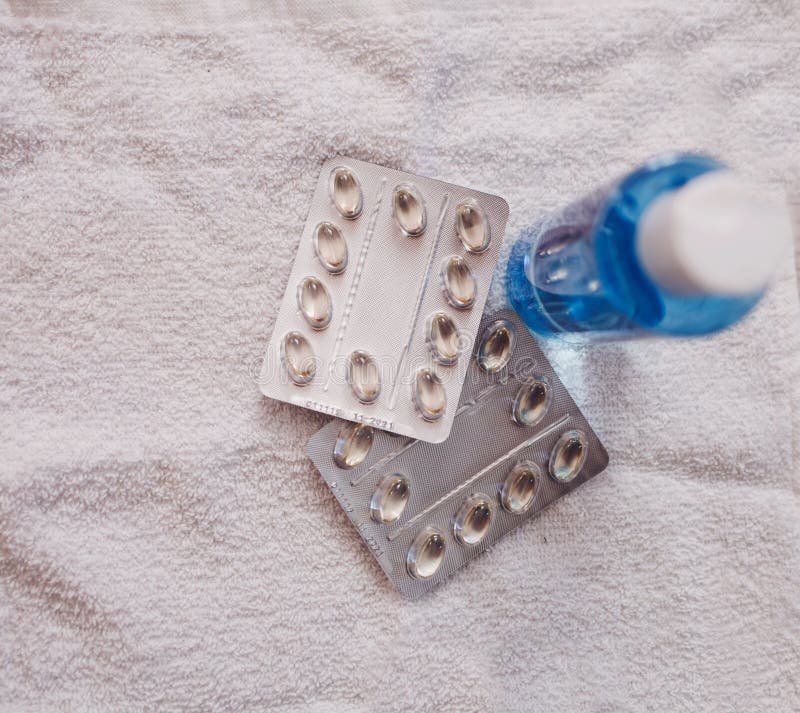 Virus Tablets and Antibacterial Soap Stock Image Image of healthy