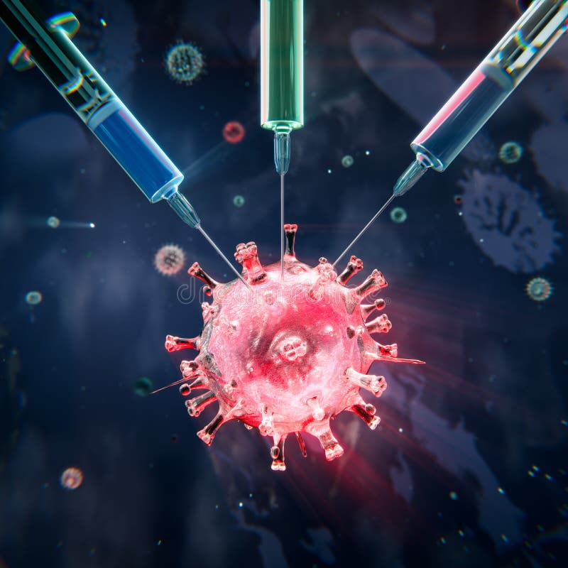 Virus vaccine engineering syringes